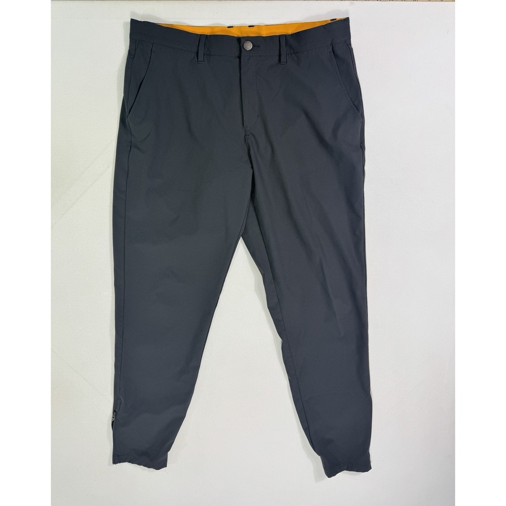 Macade Pants Mens 36x29 Grey Slim Fit Golf Stretch Joggers Active Ankle Zip